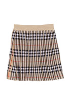 Gonna per bambina Burberry Kids beige con motivo Vintage Check 8134698 B9368 BURBERRY KIDS 