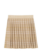 Gonna per bambina Burberry Kids beige con motivo House Check 8135222 C3269 BURBERRY KIDS 