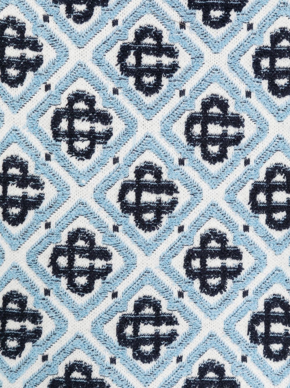 Sciarpa per bambino Casablanca Kids azzurra con motivo monogramma all-over KPF26ACC30201 MULTI CASABLANCA KIDS 
