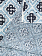 Sciarpa per bambino Casablanca Kids azzurra con motivo monogramma all-over KPF26ACC30201 MULTI CASABLANCA KIDS 