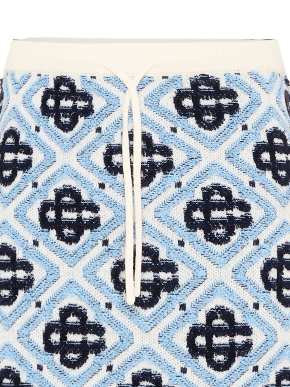 Gonna per bambina Casablanca Kids azzurra con maglia di diamanti KPF26KW151301 MONOGRAM CASABLANCA KIDS 
