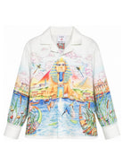 Camicia per bambino Casablanca Kids multicolor con stampa grafica KPF26SH30601 EGYPT CASABLANCA KIDS 