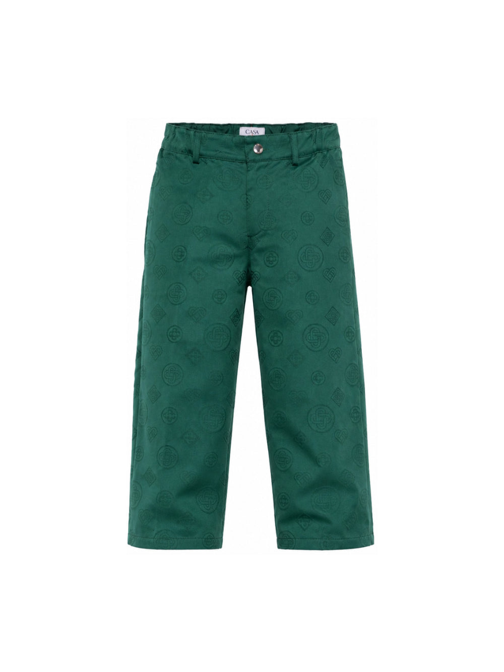 Pantaloni per bambino Casablanca Kids verde con monogram KPF26TR48901 GREEN CASABLANCA KIDS 