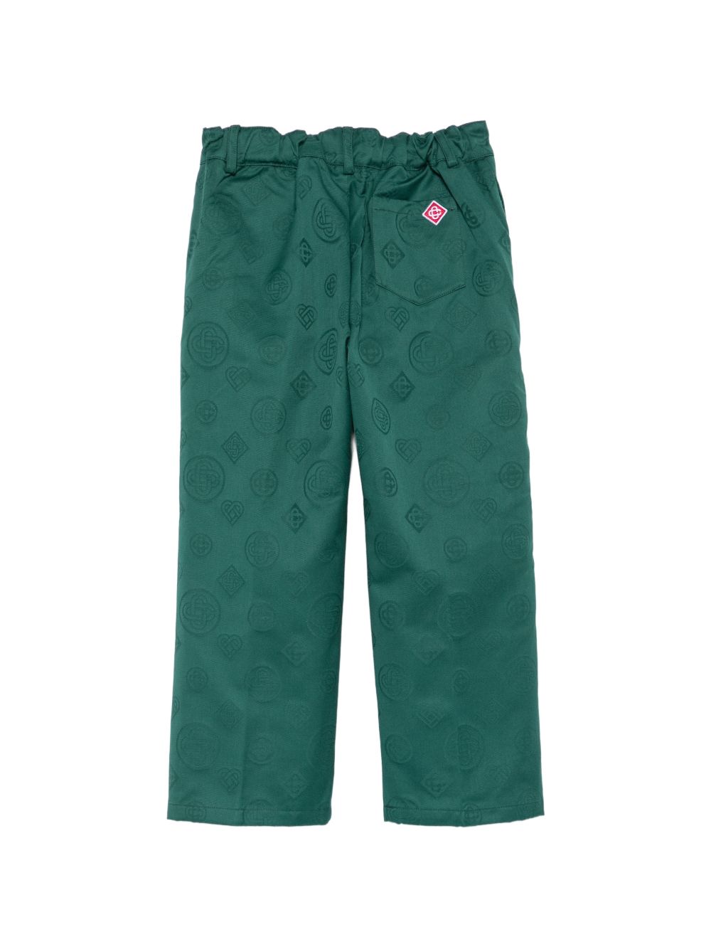 Pantaloni per bambino Casablanca Kids verde con monogram KPF26TR48901 GREEN CASABLANCA KIDS 