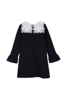 Abito per bambina Chloé Kids blu con colletto in broderie anglaise C21246 859 CHLOE' KIDS 