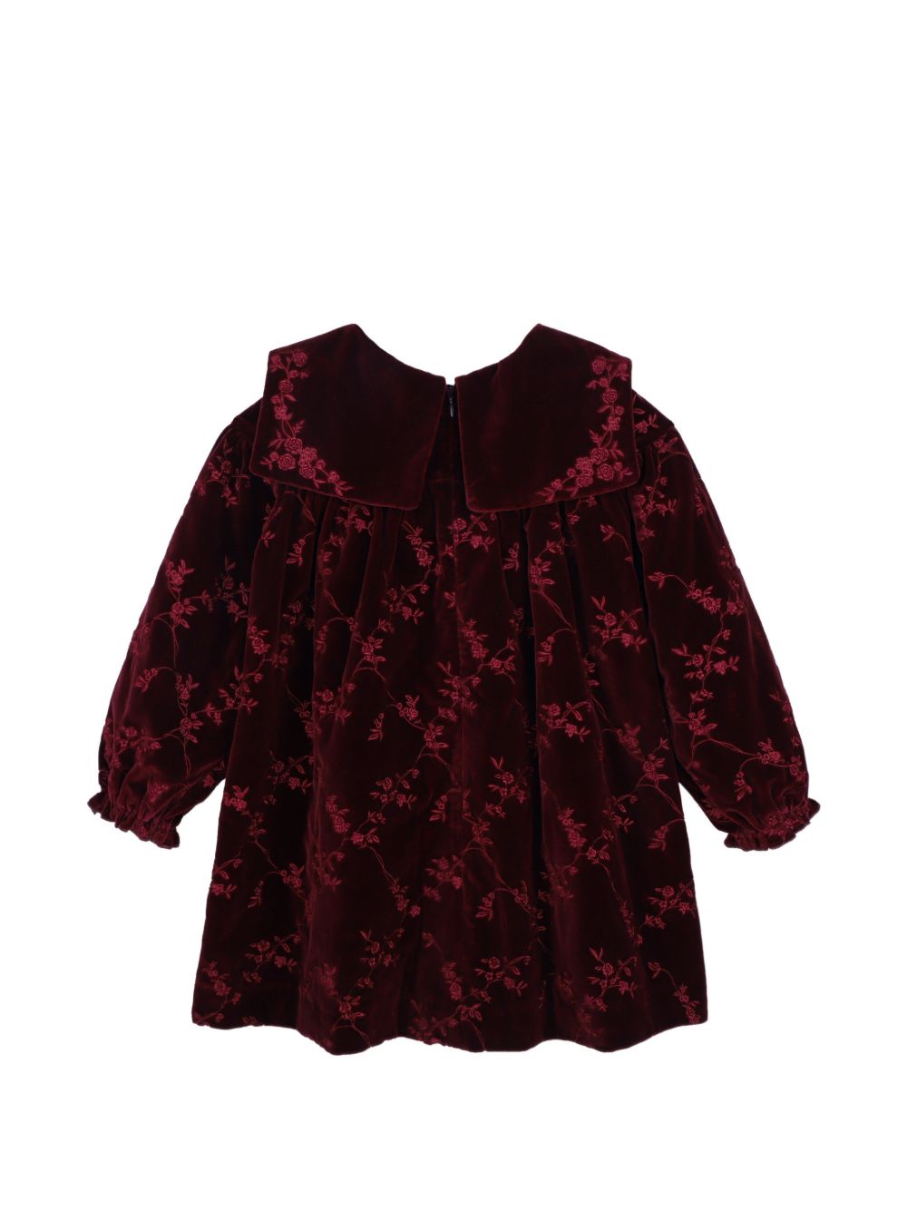Abito per bambina Chloé Kids rosso con finitura vellutata C21248 95K CHLOE' KIDS 