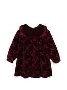 Abito per bambina Chloé Kids rosso con finitura vellutata C21248 95K CHLOE' KIDS 