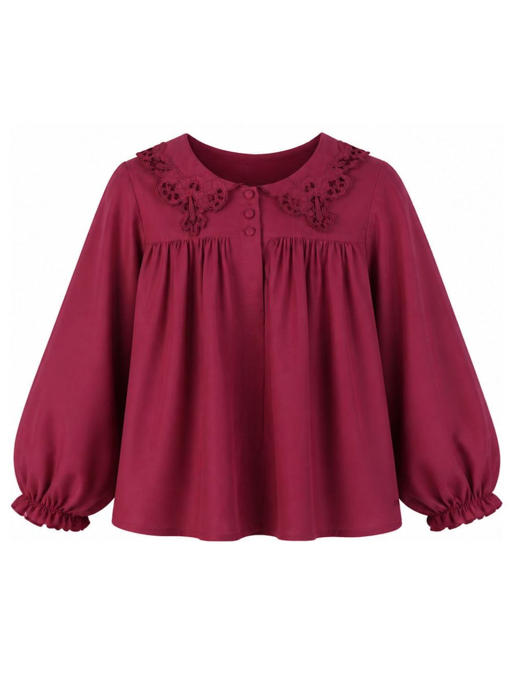 Blusa per bambina Chloé Kids rosa con dettaglio in pizzo sangallo C21255 48U CHLOE' KIDS 