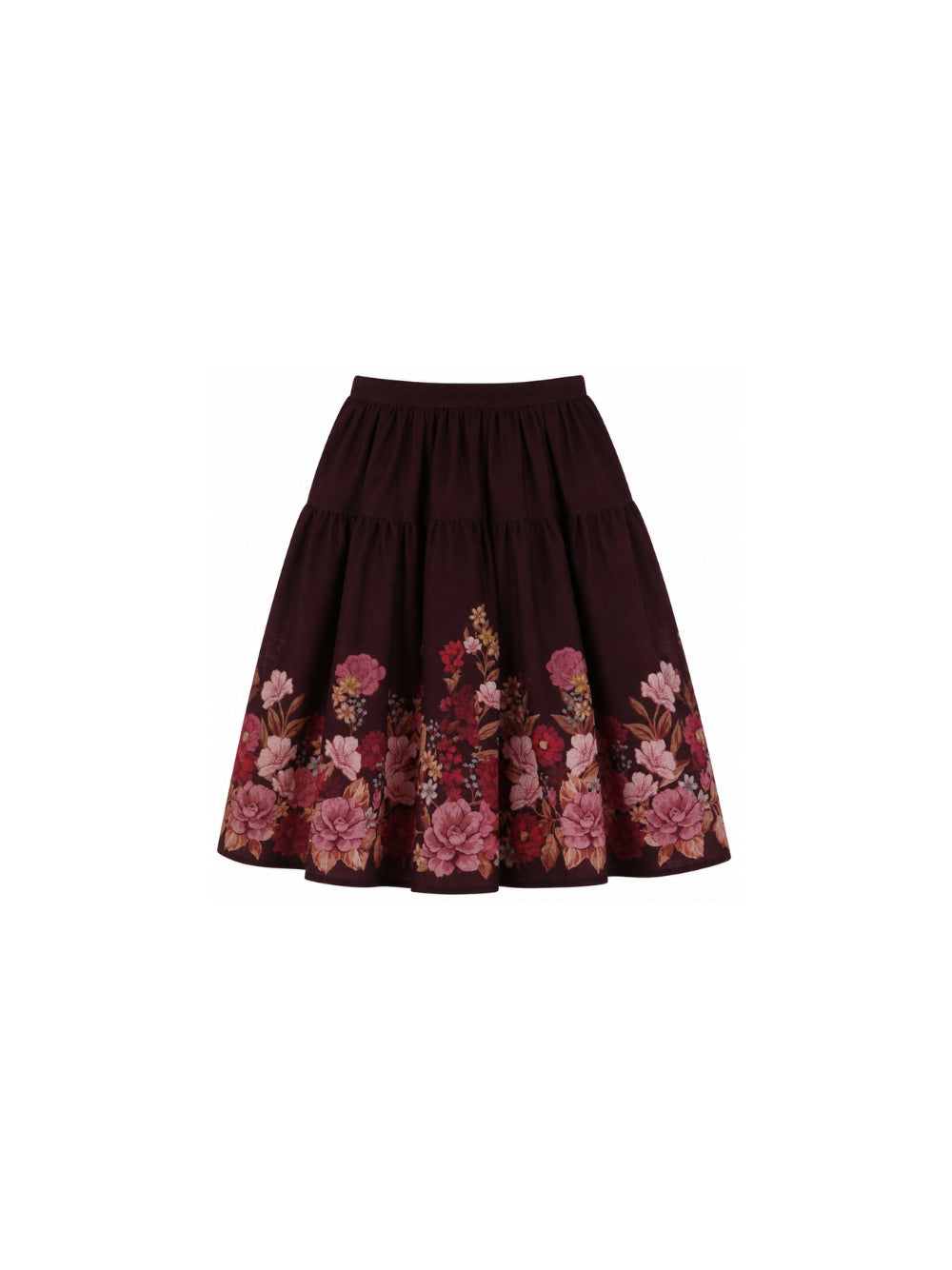 Gonna per bambina Chloé Kids borgogna con design a fiori C21259 94E CHLOE' KIDS 