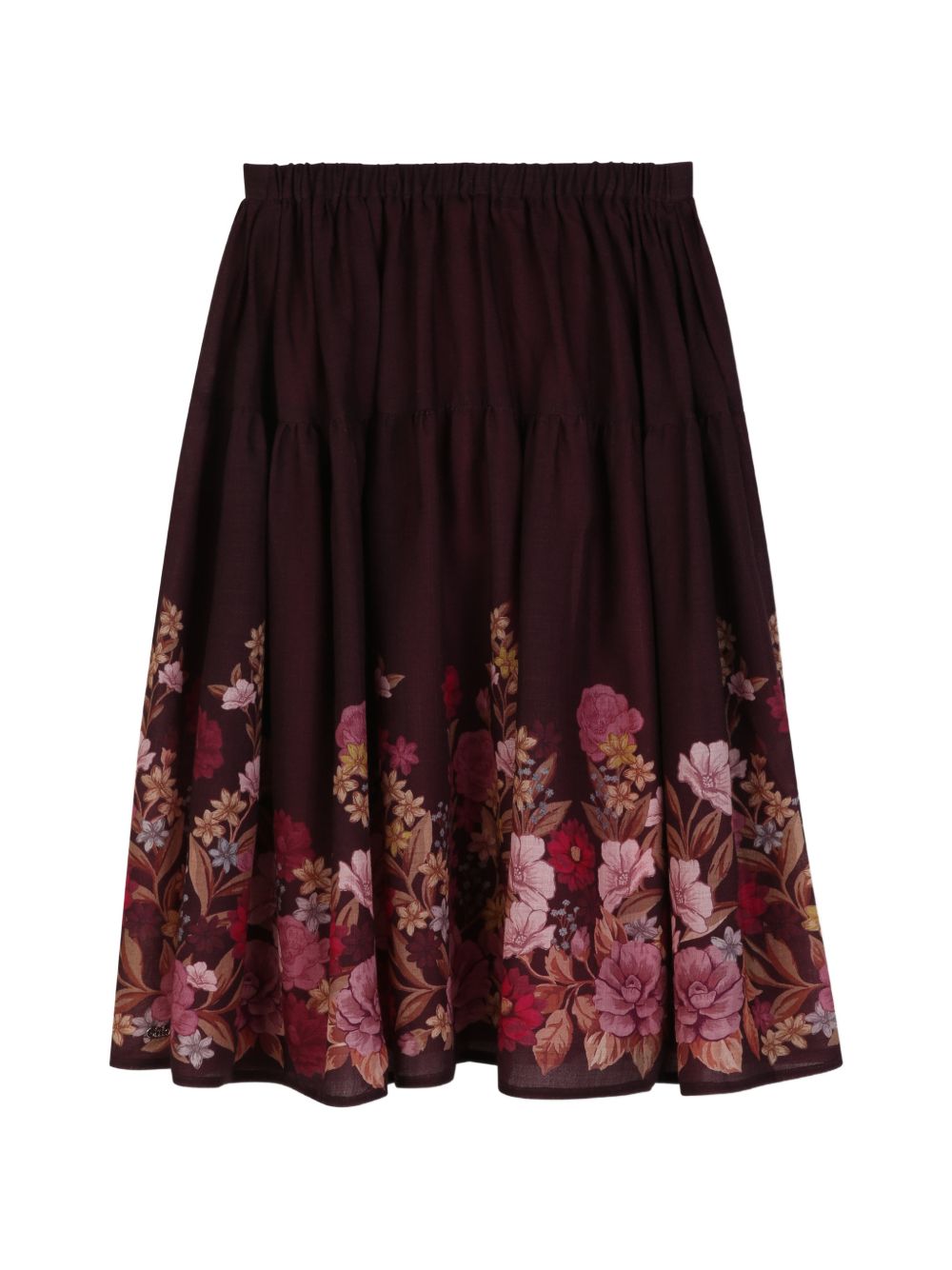 Gonna per bambina Chloé Kids borgogna con design a fiori C21259 94E CHLOE' KIDS 