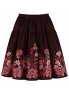 Gonna per bambina Chloé Kids borgogna con design a fiori C21259 94E CHLOE' KIDS 