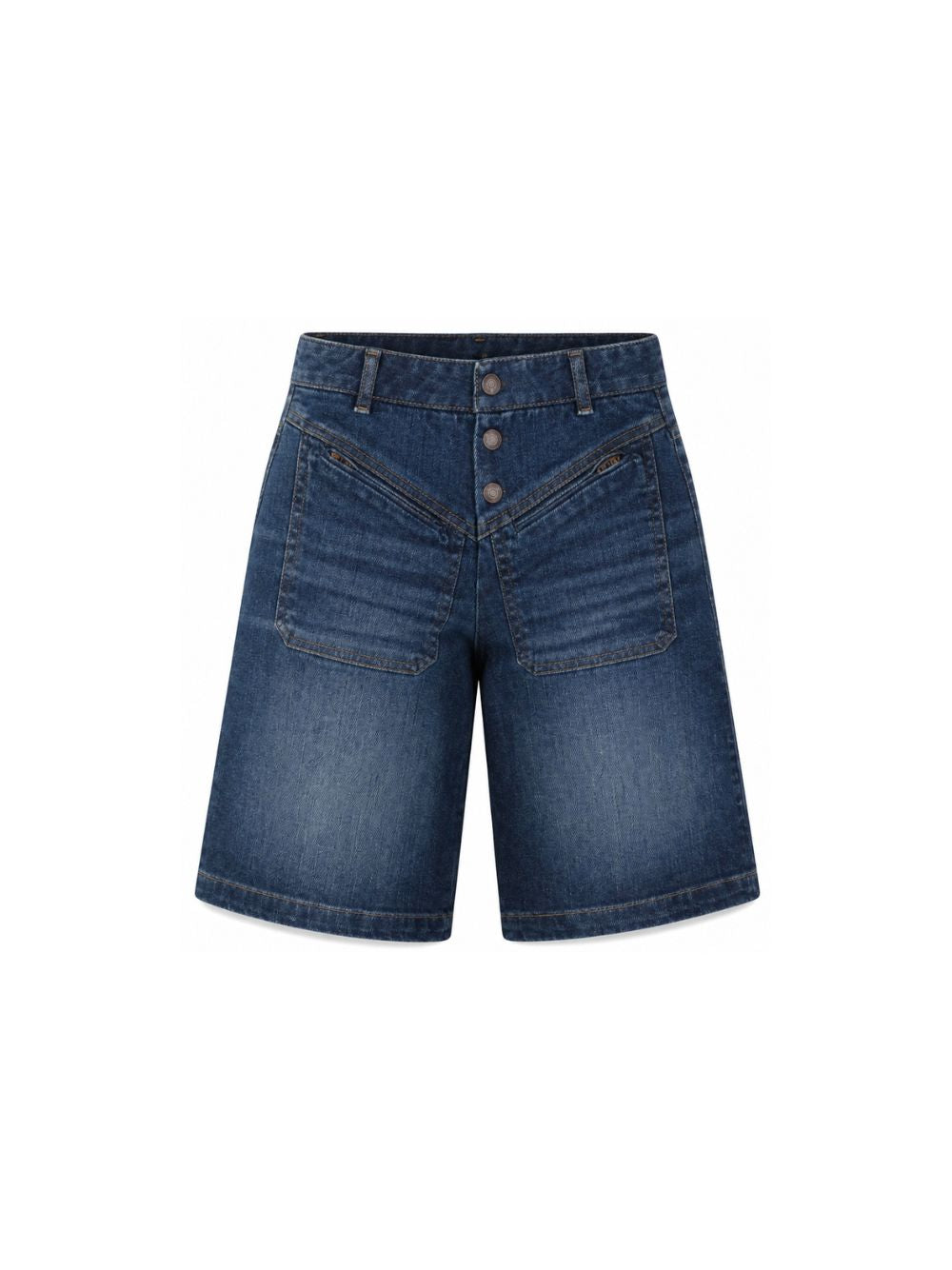 Bermuda per bambina Chloè Kids in denim con due tasche frontali applicate C21260 Z10 CHLOE' KIDS 