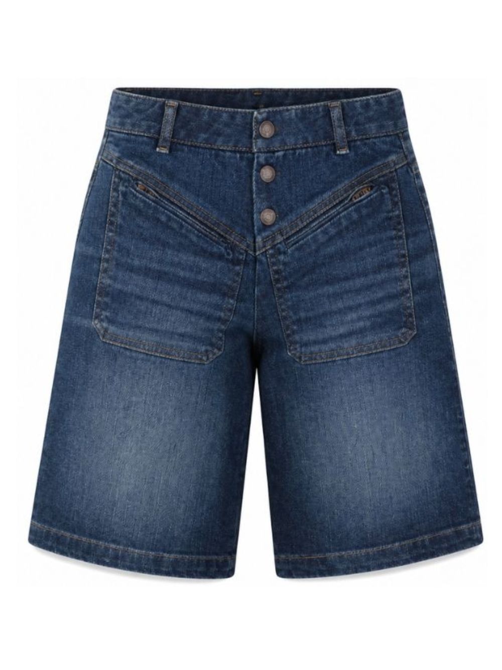 Bermuda per bambina Chloè Kids in denim con due tasche frontali applicate C21260 Z10 CHLOE' KIDS 