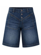 Bermuda per bambina Chloè Kids in denim con due tasche frontali applicate C21260 Z10 CHLOE' KIDS 