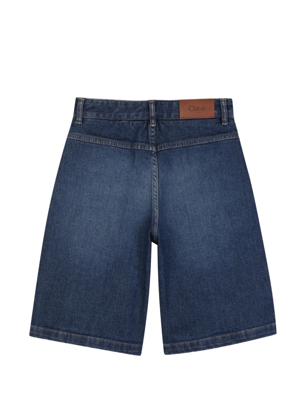 Bermuda per bambina Chloè Kids in denim con due tasche frontali applicate C21260 Z10 CHLOE' KIDS 