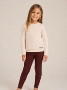 Pantaloni per bambina Chloé Kids rossi con trama a coste C21261 94E CHLOE' KIDS 