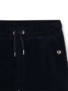 Pantaloni sportivi per bambina Chloé Kids blu in velluto C21263 859 CHLOE' KIDS 