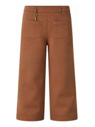 Pantaloni per bambina Chloé Kids marrone con dettaglio lucchetto C21264 31F CHLOE' KIDS 