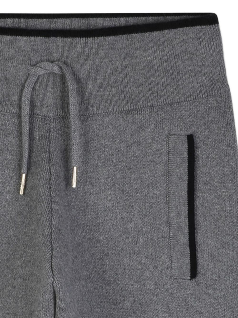Pantaloni per bambina Chloé Kids grigi con lavorazione a maglia C21266 A46 CHLOE' KIDS 