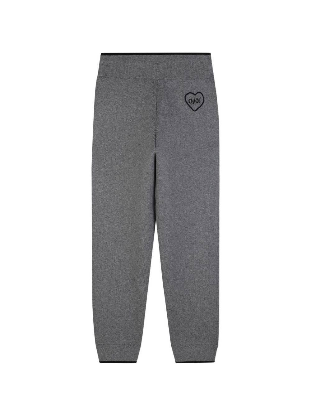Pantaloni per bambina Chloé Kids grigi con lavorazione a maglia C21266 A46 CHLOE' KIDS 