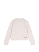 Maglione per bambina Chloé Kids beige con lavorazione pointelle C21271 148 CHLOE' KIDS 