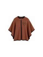 Mantella per bambina Chloé Kids marrone con ricamo C21272 31F CHLOE' KIDS 