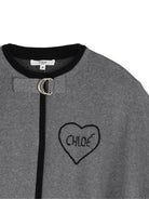 Mantella per bambina Chloé Kids grigio con ricamo C21272 A46 CHLOE' KIDS 