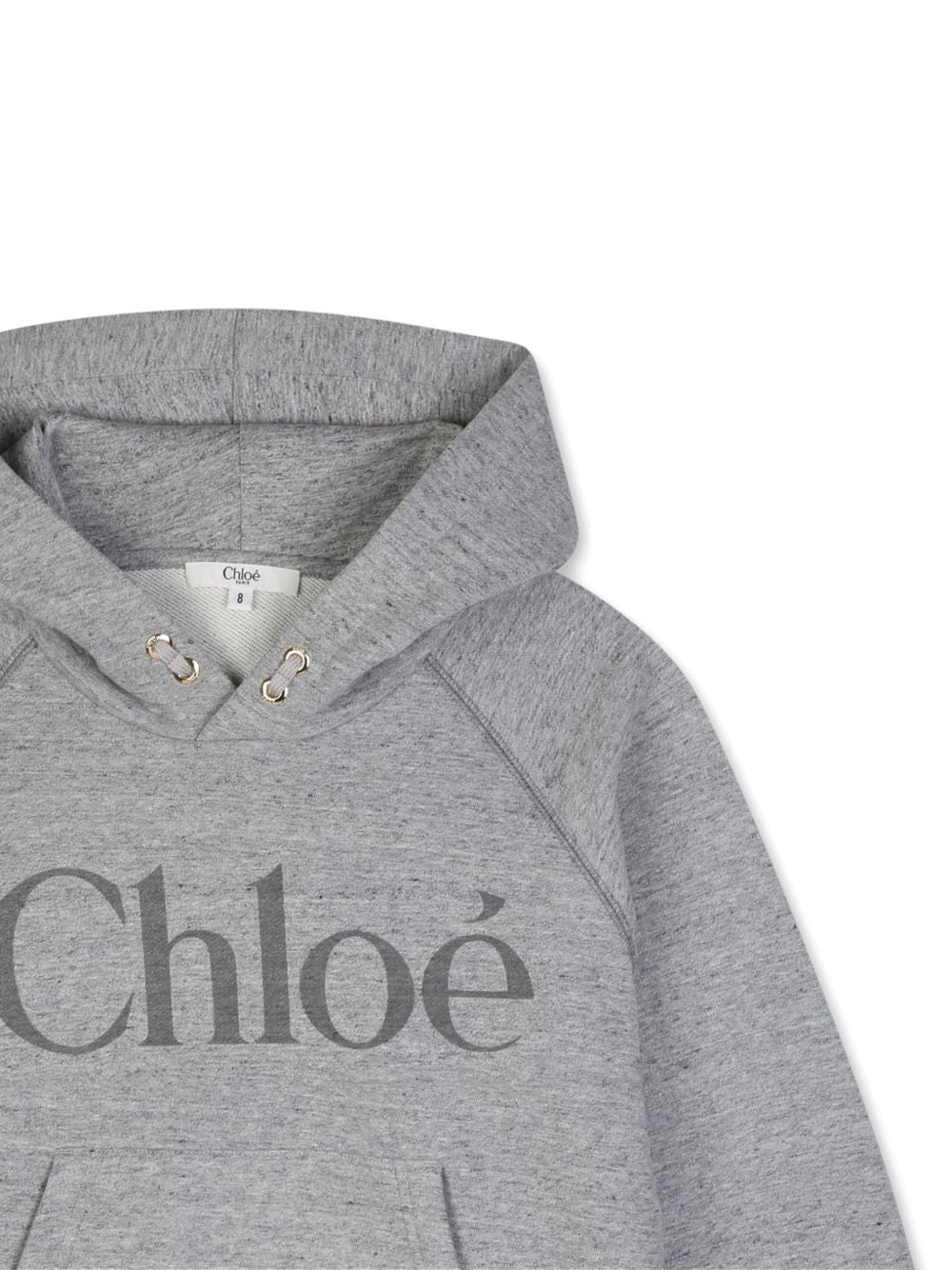 Felpa per bambina Chloé Kids grigia con tasca marsupio C21284 M07 CHLOE' KIDS 