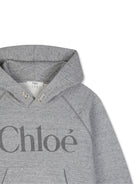 Felpa per bambina Chloé Kids grigia con tasca marsupio C21284 M07 CHLOE' KIDS 