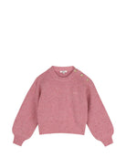 Maglione per bambina Chloé Kids rosa con effetto mélange C21291 92B CHLOE' KIDS 