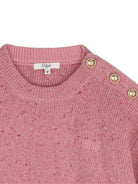 Maglione per bambina Chloé Kids rosa con effetto mélange C21291 92B CHLOE' KIDS 