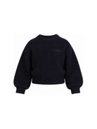 Maglione per bambina Chloé Kids blu con logo ricamato sul davanti C21292 859 CHLOE' KIDS 