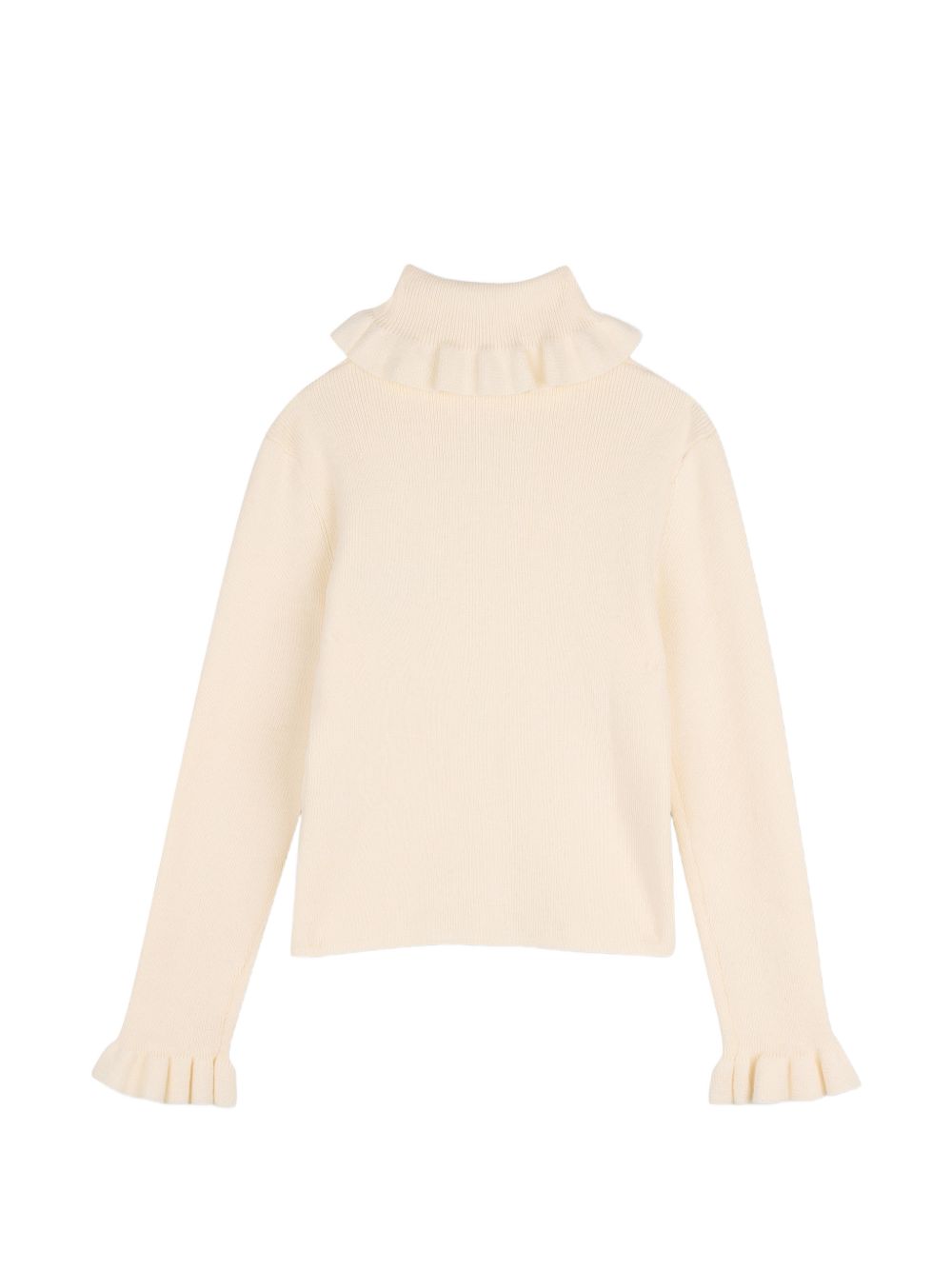 Maglione per bambina Chloé Kids crema con maniche ruches C21295 148 CHLOE' KIDS 