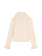Maglione per bambina Chloé Kids crema con maniche ruches C21295 148 CHLOE' KIDS 