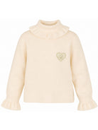 Maglione per bambina Chloé Kids crema con maniche ruches C21295 148 CHLOE' KIDS 