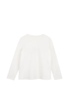 T-shirt per bambina Chloè Kids bianca con stampa logo sul davanti C21299 117 CHLOE' KIDS 