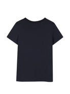 T-shirt per bambina Chloè Kids blu con stampa logo sul davanti C21301 859 CHLOE' KIDS 
