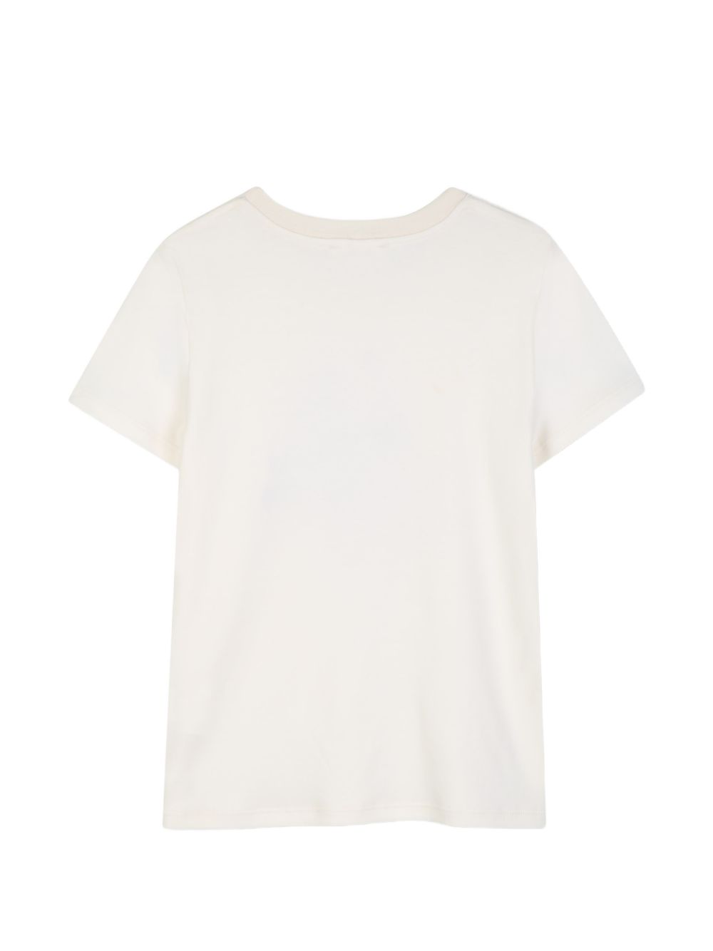 T-shirt per bambina Chloé Kids bianca con ricamo a fiori C21303 148 CHLOE' KIDS 