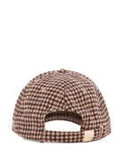 Cappello per bambina Chloé marrone con fantasia pied-de-poule C21311 Z67 CHLOE' KIDS 