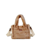 Borsa tote per bambina Chloé Kids marrone in pelliccia sintetica con applicazione C21323 31F CHLOE' KIDS 