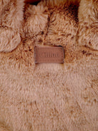 Borsa tote per bambina Chloé Kids marrone in pelliccia sintetica con applicazione C21323 31F CHLOE' KIDS 