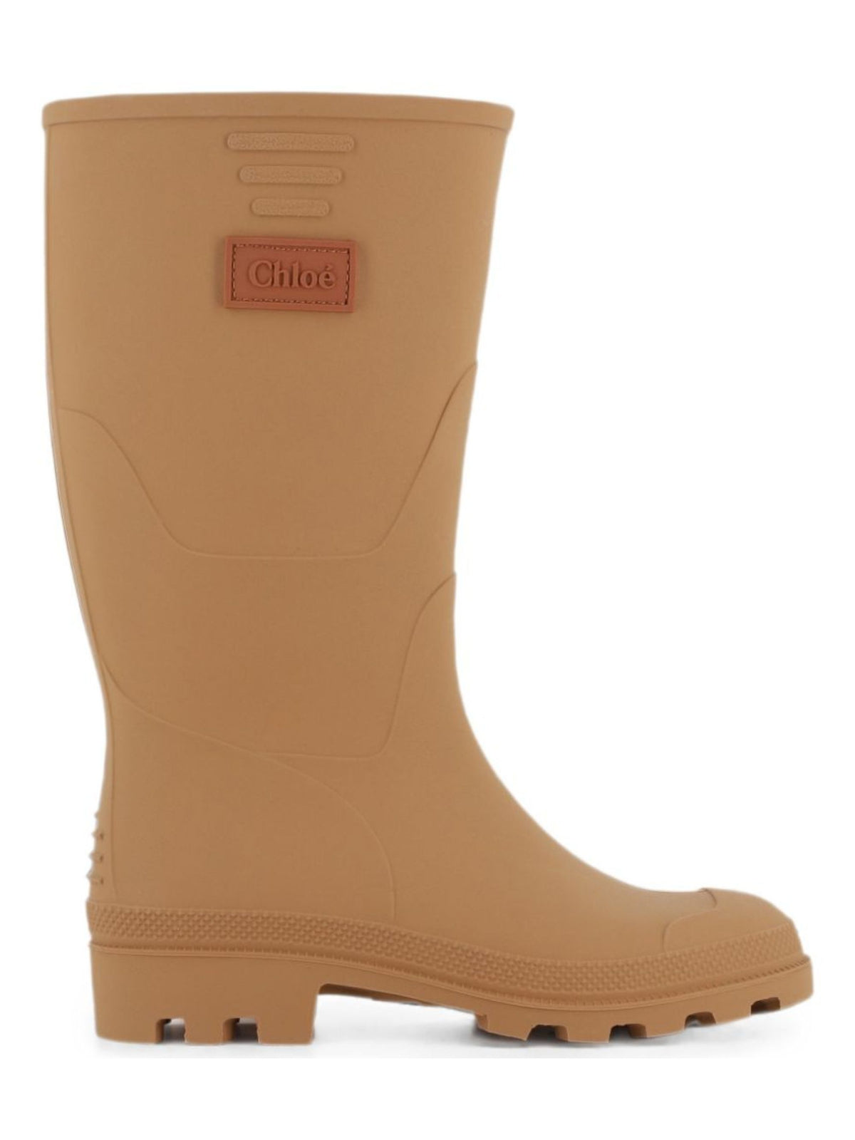 Stivali da pioggia per bambina Chloé Kids beige con applicazione laterale con logo C21328 31F CHLOE' KIDS 