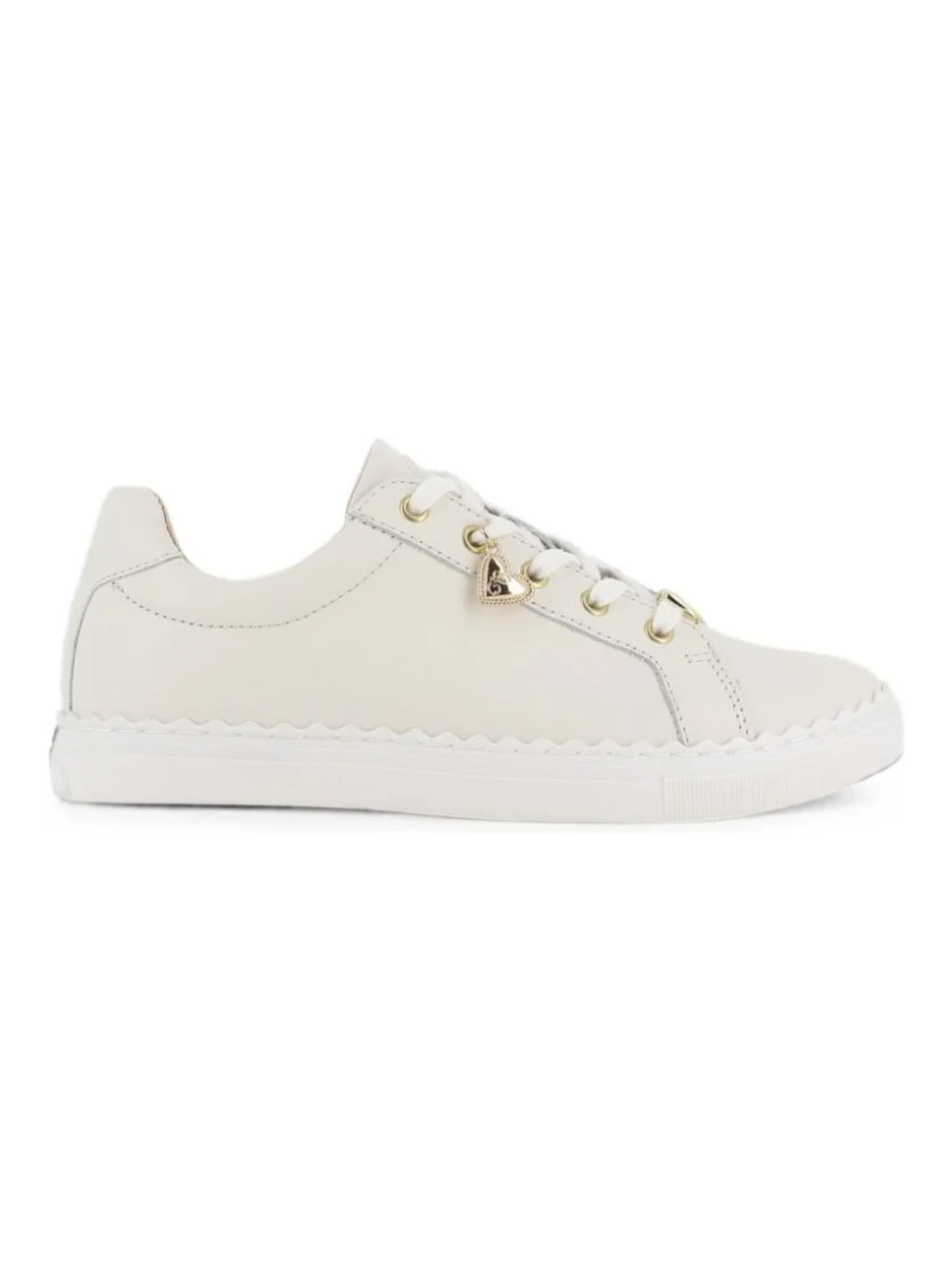 Sneakers per bambina Chloè Kids bianche con orlo a smerlo C21334 117 CHLOE' KIDS 