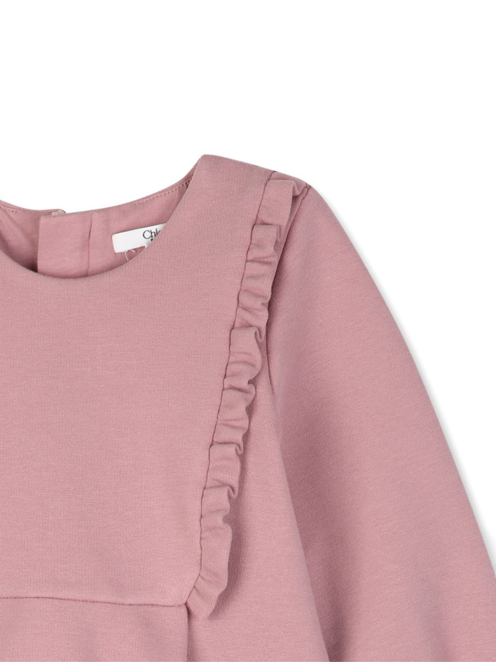 Abito per neonata Chloè Kids rosa con dettaglio con ruches C21336 48W CHLOE' KIDS 