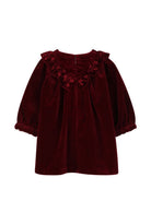 Abito per neonata Chloé Kids rosso con effetto velluto C21339 95K CHLOE' KIDS 