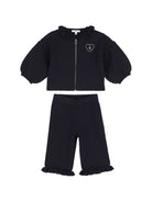 Tuta sportiva per neonata Chloé Kids blu con ruches C21346 859 CHLOE' KIDS 