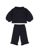 Tuta sportiva per neonata Chloé Kids blu con ruches C21346 859 CHLOE' KIDS 