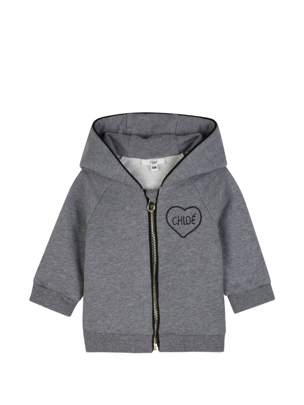 Tuta sportiva per neonata Chloé Kids grigia con trama jersey C21347 A46 CHLOE' KIDS 