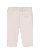 Tuta per neonata Chloé Kids rosa con stampa logo sul davanti C21348 46J CHLOE' KIDS 
