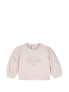 Tuta per neonata Chloé Kids rosa con stampa logo sul davanti C21348 46J CHLOE' KIDS 
